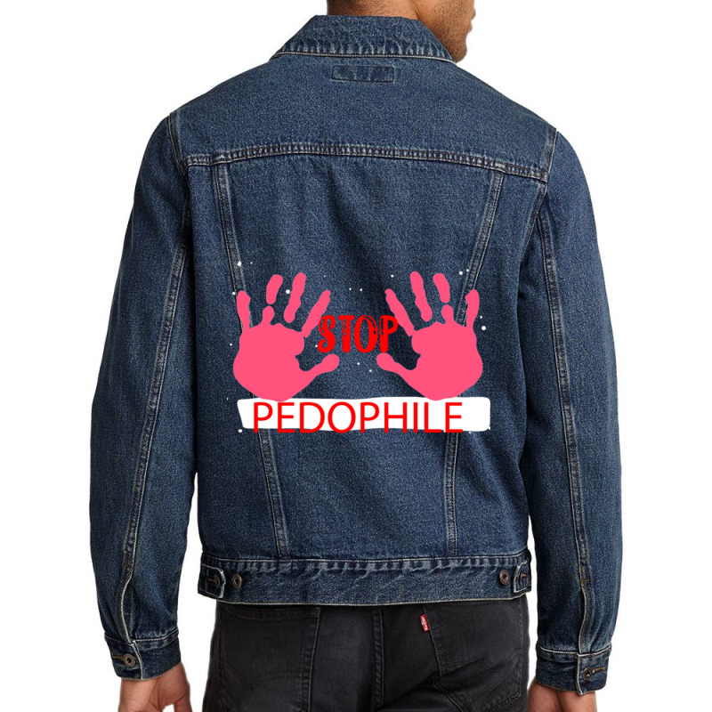 Pedophile Men Denim Jacket by cm-arts | Artistshot