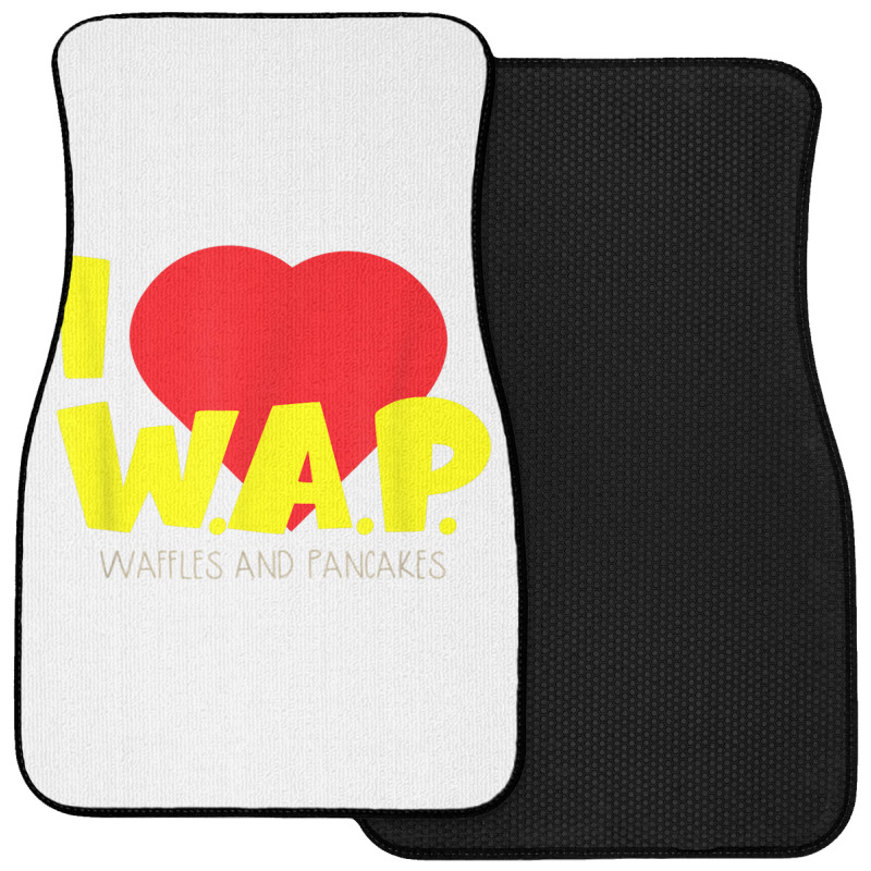 I (heart) W.a.p.   Song Parody   I Heart Pancakes & Waffles T Shirt Front Car Mat | Artistshot