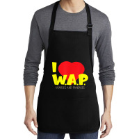 I (heart) W.a.p.   Song Parody   I Heart Pancakes & Waffles T Shirt Medium-length Apron | Artistshot