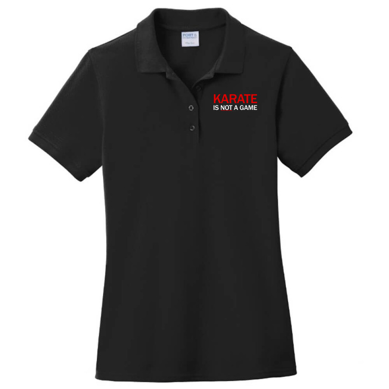 Karate Is Not A Game Ladies Polo Shirt by Palm Hills | Artistshot