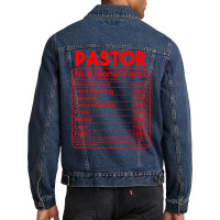 Funny Pastor Appreciation Gift For Men Women Cool Preacher T Shirt Men Denim Jacket | Artistshot