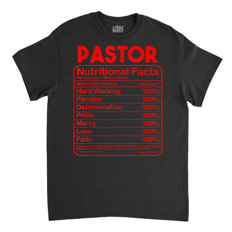 Funny Pastor Appreciation Gift For Men Women Cool Preacher T Shirt Classic T-shirt by cm-arts | Artistshot