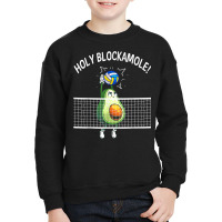 Holy Blockamole Volleyball Shirt Player Blocker Avocado T Shirt Youth Sweatshirt | Artistshot