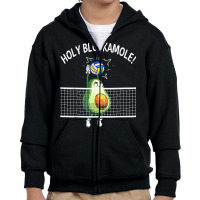 Holy Blockamole Volleyball Shirt Player Blocker Avocado T Shirt Youth Zipper Hoodie | Artistshot