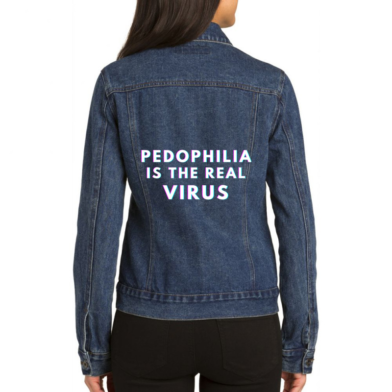 Pedophilelivesdontmatter Ladies Denim Jacket by cm-arts | Artistshot