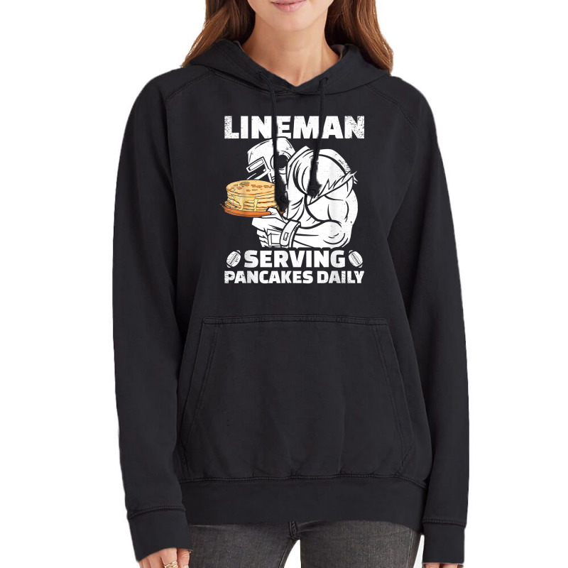 Lineman Serving Pancakes Daily Football Offensive Lineman T Shirt Vintage Hoodie | Artistshot