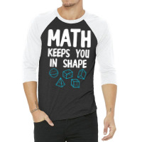 Funny Math Teacher Art Men Women Mathematics Equation Lovers T Shirt 3/4 Sleeve Shirt | Artistshot