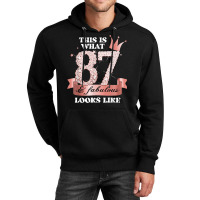 87 & Fabulous I Rose And Black Party Group Candid Photo Item Unisex Hoodie | Artistshot