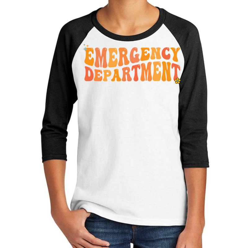 Groovy Emergency Nurse Ed Nurse Er Emergency Department Sweatshirt Youth 3/4 Sleeve | Artistshot