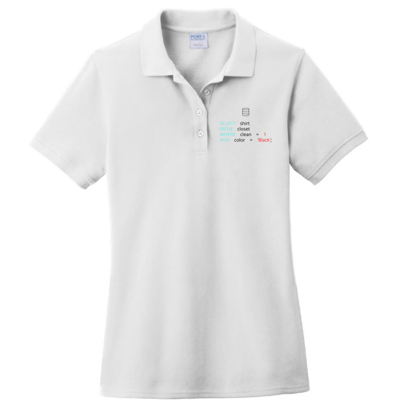 Funny Sql Database Programmer Joke Ladies Polo Shirt by cm-arts | Artistshot