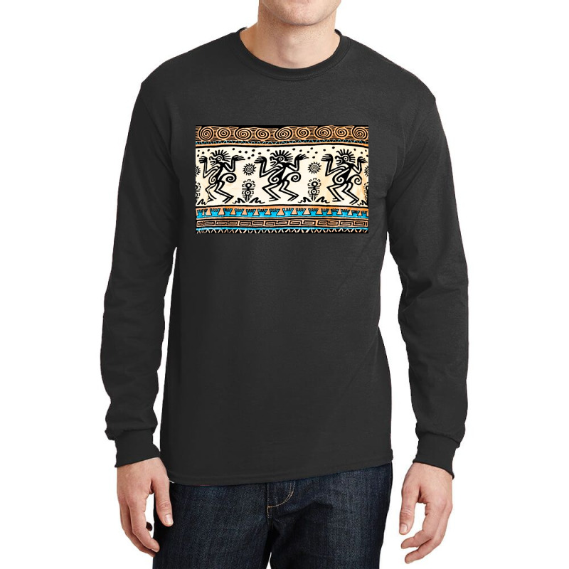 Rain Dance Aztec Stamp, Rain Dance, Aztec Stamp, Rain Dance Aztec Stam Long Sleeve Shirts by cm-arts | Artistshot