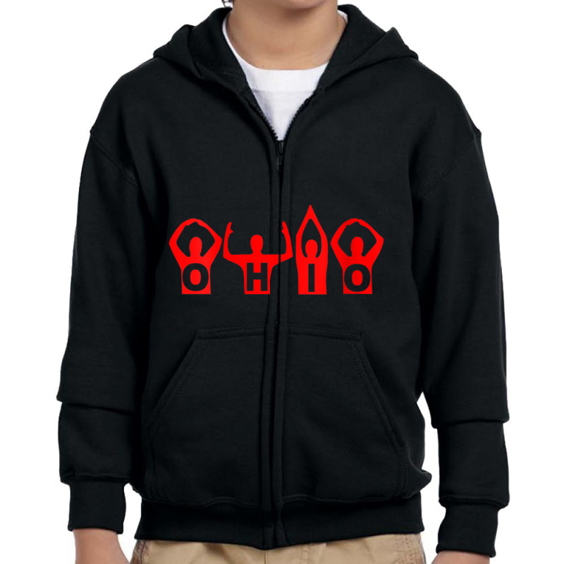 Womens State Of Ohio V-neck Youth Zipper Hoodie by cm-arts | Artistshot