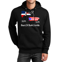 Half Puerto Rican Half Dominican Flag Map Combined Pr Rd Long Sleeve T Unisex Hoodie | Artistshot