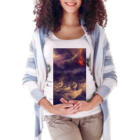 Stormy Ocean Maternity Scoop Neck T-shirt | Artistshot