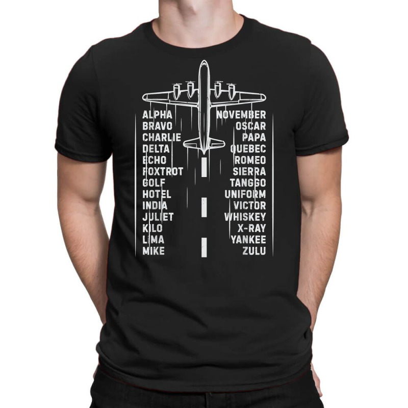 Phonetic Alphabet Pilot Airplane Aviation Vintage Gifts Men T Shirt T-shirt | Artistshot