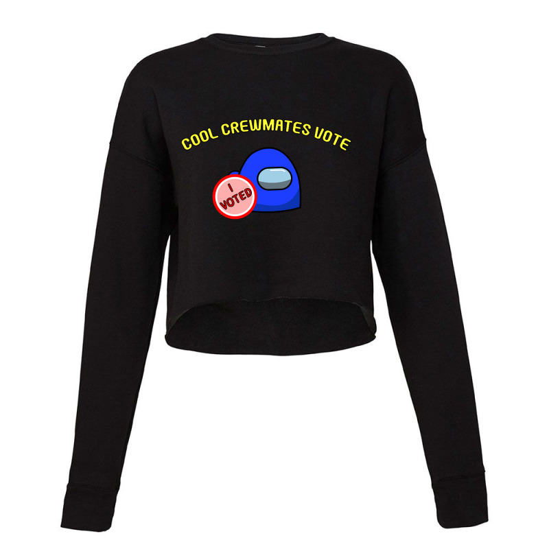 Cool Crewmates Vote Cropped Sweater by degreesgunner | Artistshot