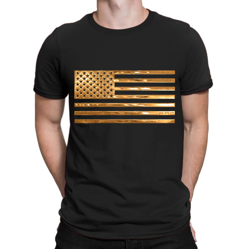 Copper Us Flag T-shirt | Artistshot