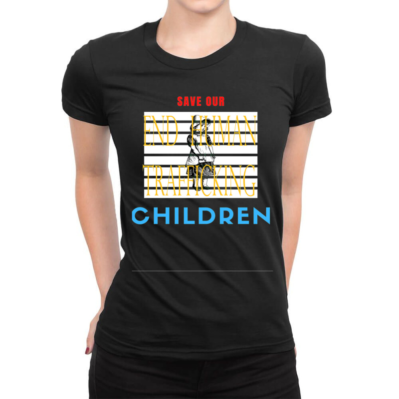 Save Our Children Ladies Fitted T-Shirt by cm-arts | Artistshot