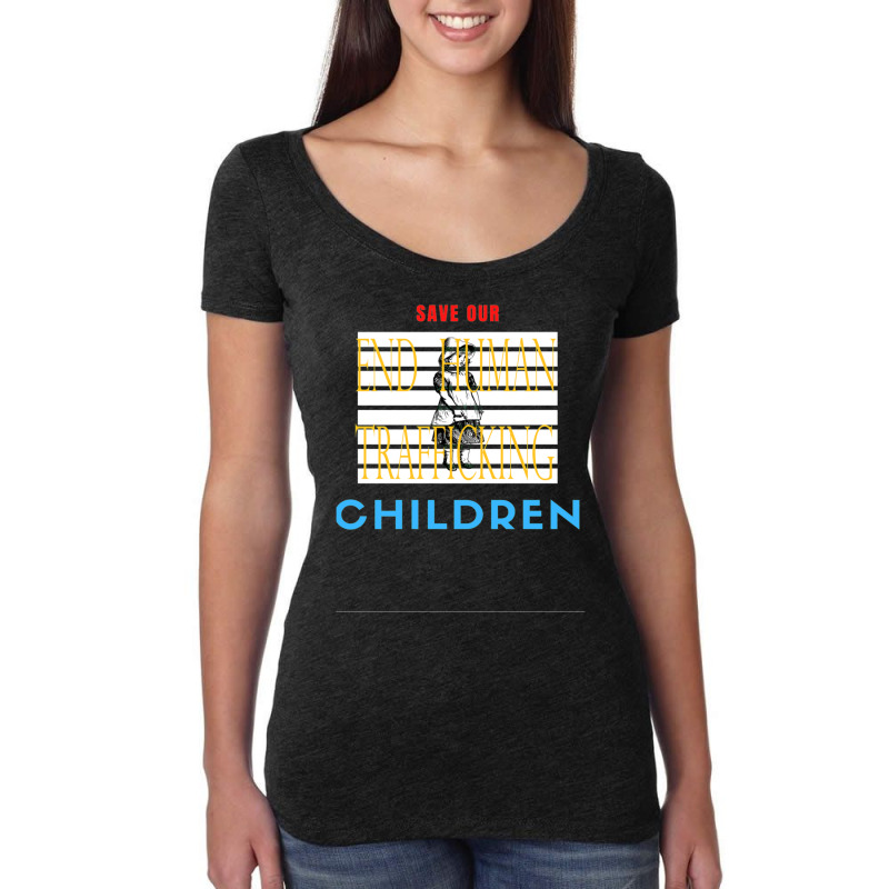 Save Our Children Women's Triblend Scoop T-shirt by cm-arts | Artistshot