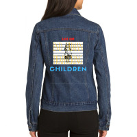 Save Our Children Ladies Denim Jacket | Artistshot