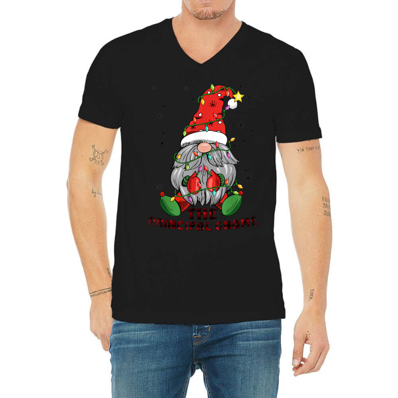 Funny Principal Gnome Family Matching Christmas Pajama V-Neck Tee by Fashlaza | Artistshot