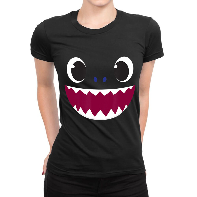 Pinkfong Baby Shark Daddy Shark Ladies Fitted T-Shirt by cm-arts | Artistshot