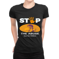 Stop The Abuse Ladies Fitted T-shirt | Artistshot