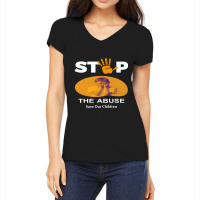 Stop The Abuse Women's V-neck T-shirt | Artistshot