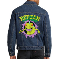 Reptar Attack Ripping Breaking Through Men Denim Jacket | Artistshot