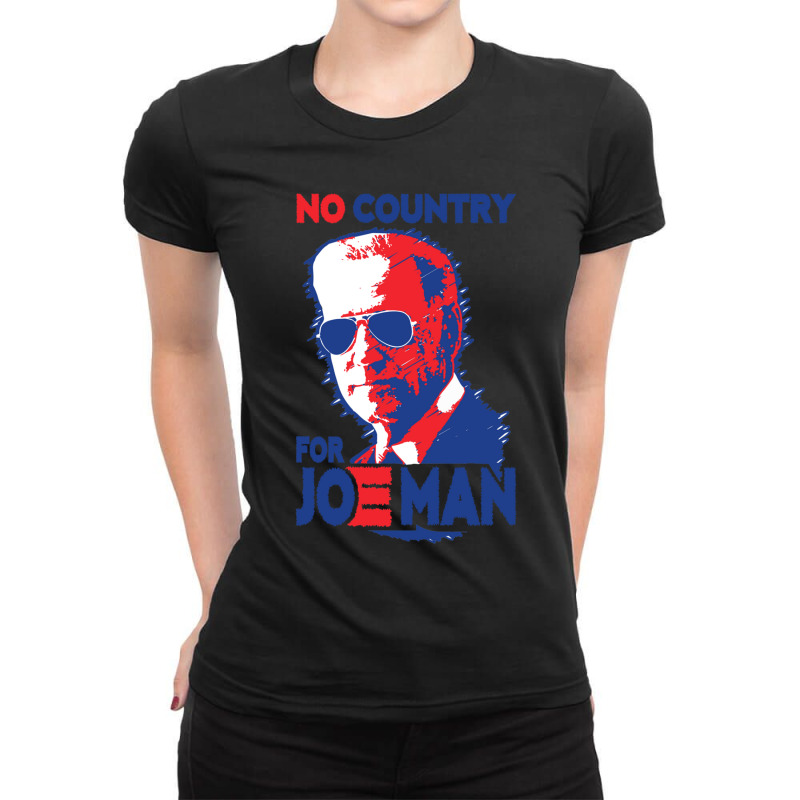 No Country For Job Biden Ladies Fitted T-Shirt by cm-arts | Artistshot