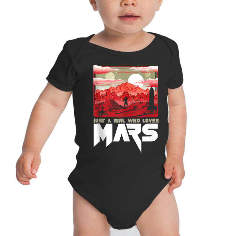 Just A Girl Who Loves Mars Vintage Martian Exploration Space Tank Top Baby Bodysuit | Artistshot