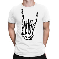 Rock On Skeleton T-shirt | Artistshot