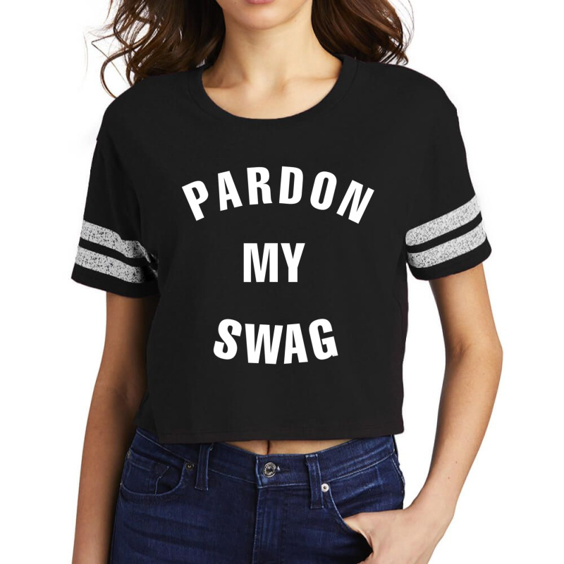 Pardon My Swag Scorecard Crop Tee by cm-arts | Artistshot