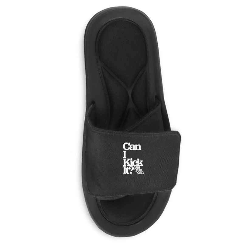 Can I Kick It Yes You Can! Great Gift For Old School Hiphop Heads Slide Sandal | Artistshot