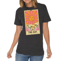 The Sun Tarot Card Vintage T-shirt | Artistshot