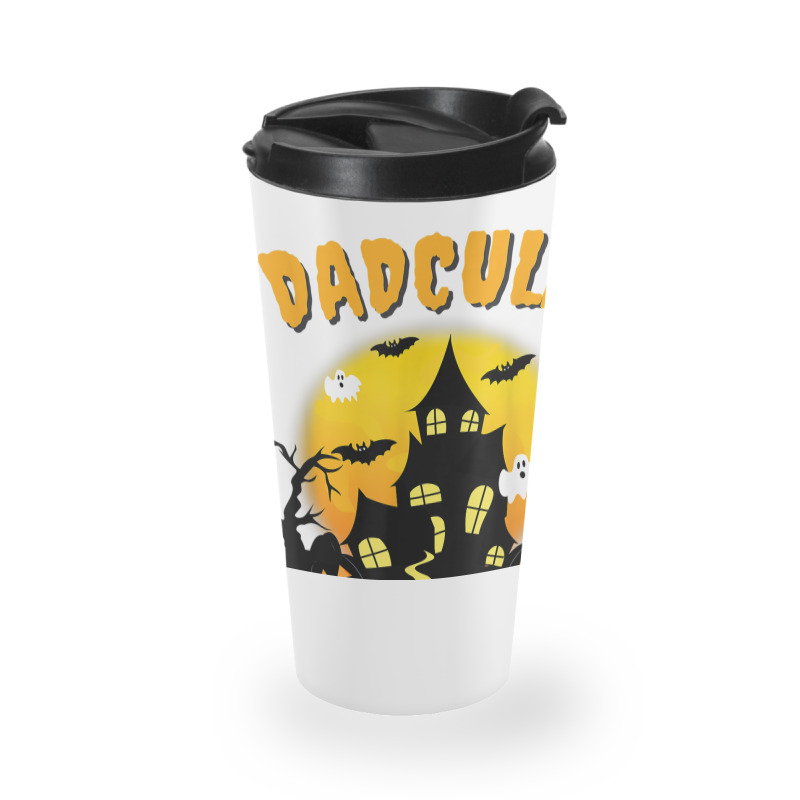 Dadcula Funny Dad Halloween Costume Spooky Season Scary Mens Travel Mug | Artistshot