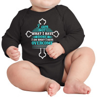 Celebrate Recovery Christian Cross With Quotes. Long Sleeve Baby Bodysuit | Artistshot