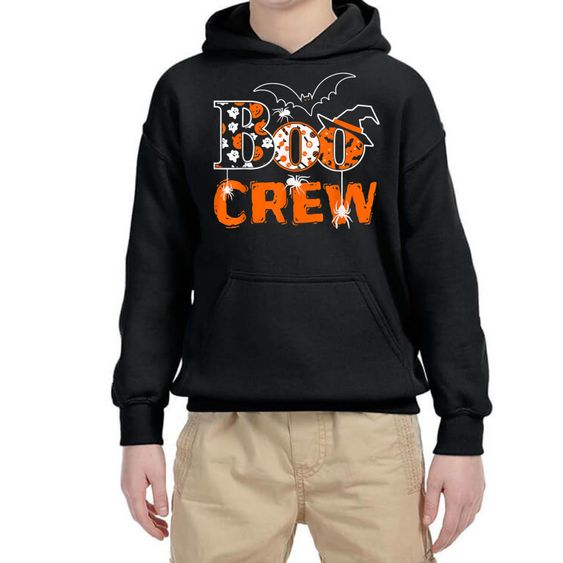 Halloween Boo Crew Ghosts Youth Hoodie by Uniform | Artistshot