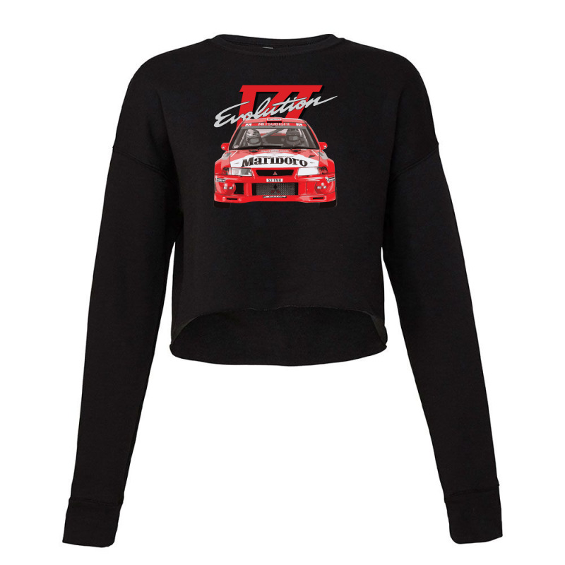 Evo 6 Vi Tme Wrc Ralliart Mitsubish Evolution Enkei Tommi Mäkinen Cropped Sweater by ThomasAndruska | Artistshot