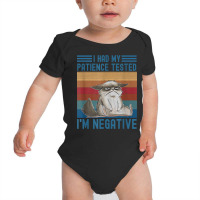 I Had My Patience Tested I Am Cat Negative Funny Vintage T Shirt Baby Bodysuit | Artistshot