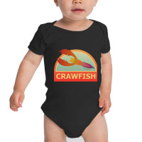 Crawfish Lure Tackle Box Sticker Baby Bodysuit | Artistshot