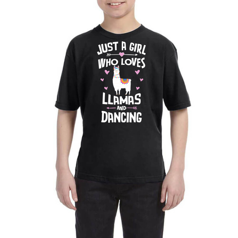 Just A Girl Who Loves Llamas And Dancing Gift Women Youth Tee by huynhhuutrunghpa | Artistshot