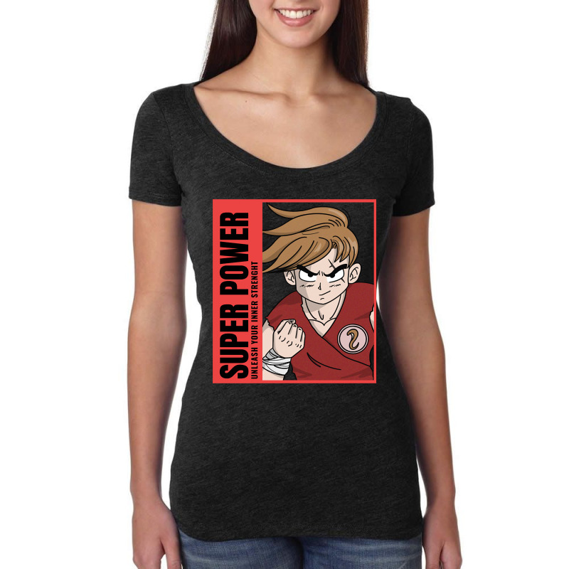 Anime, Anime Motorcycle, Riding, Speed, Rider, Riding Motorcycle, Anim Women's Triblend Scoop T-shirt by guppiessetting | Artistshot