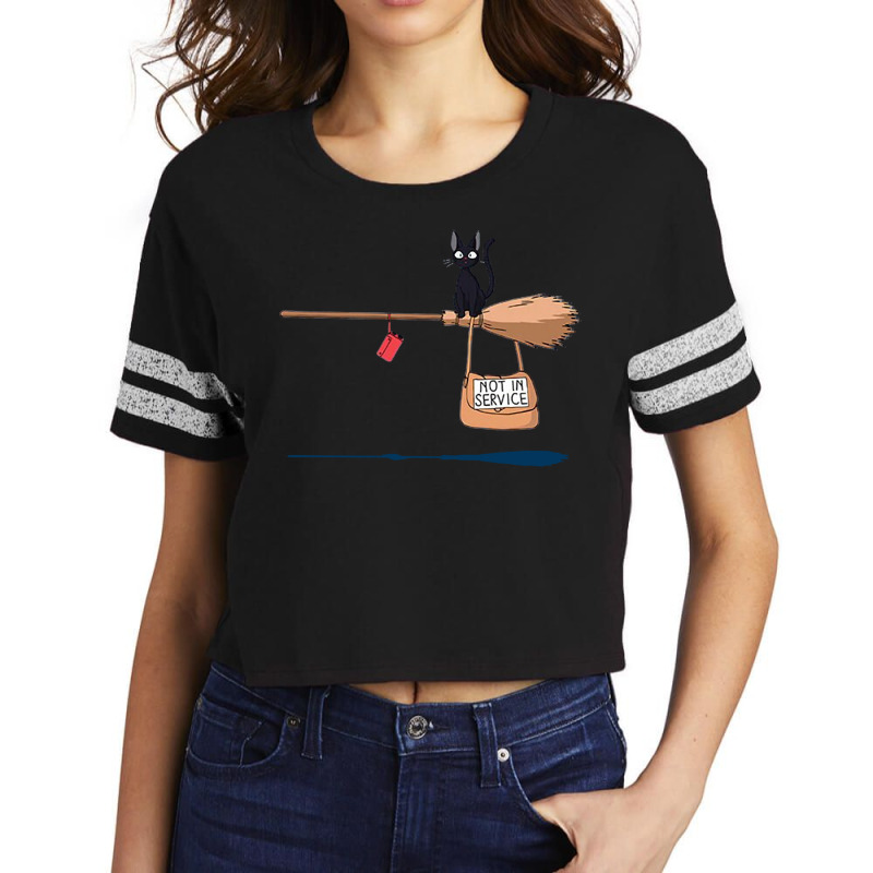 Studio Delivery Service Jiji Black Cat Anime 1 Sweatshirt Scorecard Crop Tee by cm-arts | Artistshot