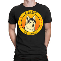 Alaskan Malamute Alaskan Malamute Dog Portrait T-shirt | Artistshot