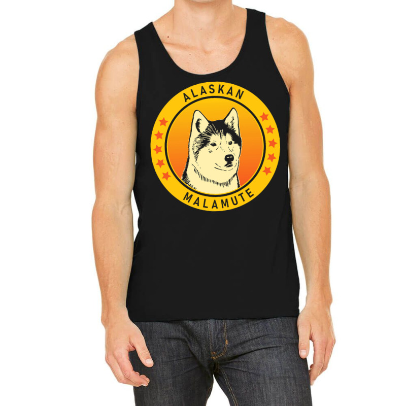 Alaskan Malamute Alaskan Malamute Dog Portrait Tank Top | Artistshot