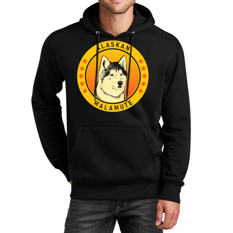 Alaskan Malamute Alaskan Malamute Dog Portrait Unisex Hoodie | Artistshot