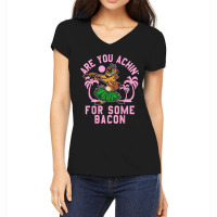 Lion King Timon Achin_ For Bacon Graphic Women's V-neck T-shirt | Artistshot