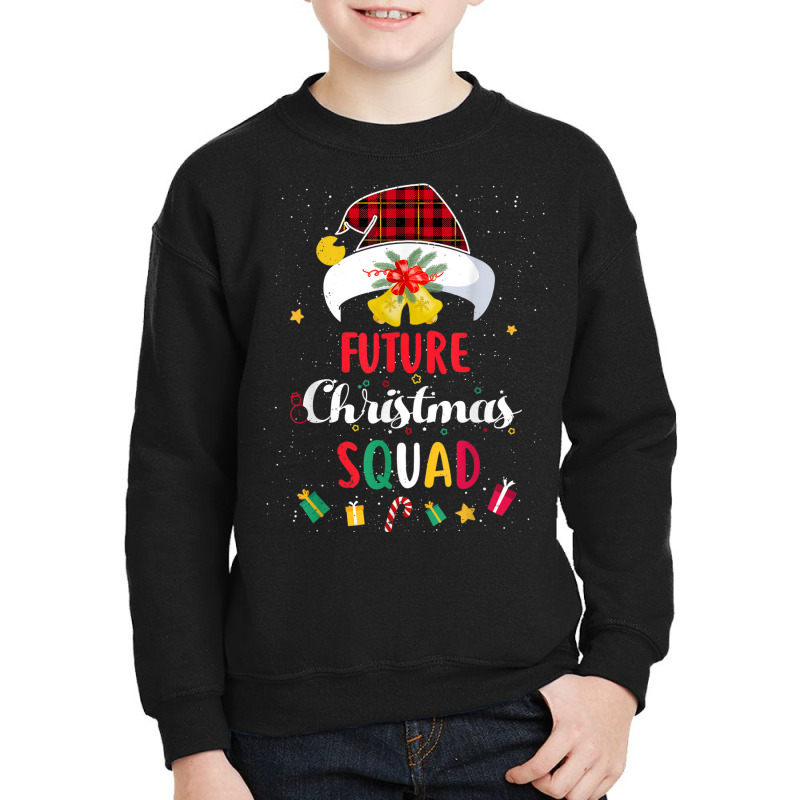 Future Christmas Squad Santa Hat Nurse Matching Youth Sweatshirt by Clinical | Artistshot