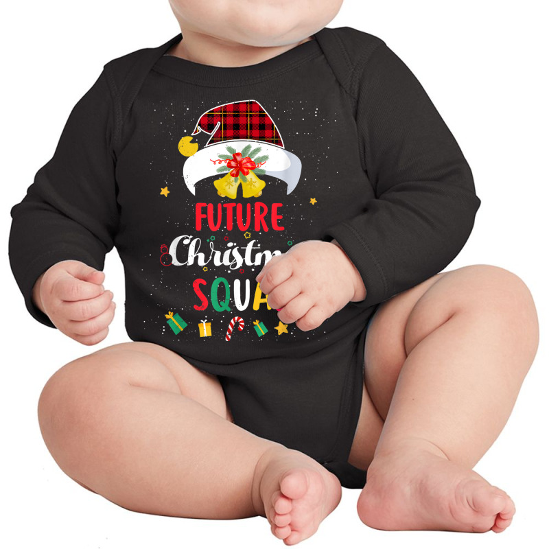 Future Christmas Squad Santa Hat Nurse Matching Long Sleeve Baby Bodysuit by Clinical | Artistshot